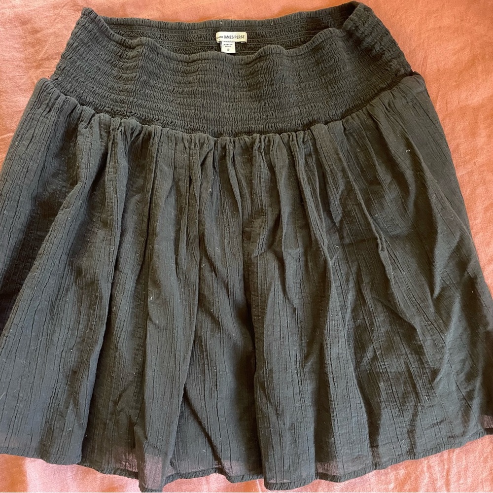 James Peres M black mini skirt